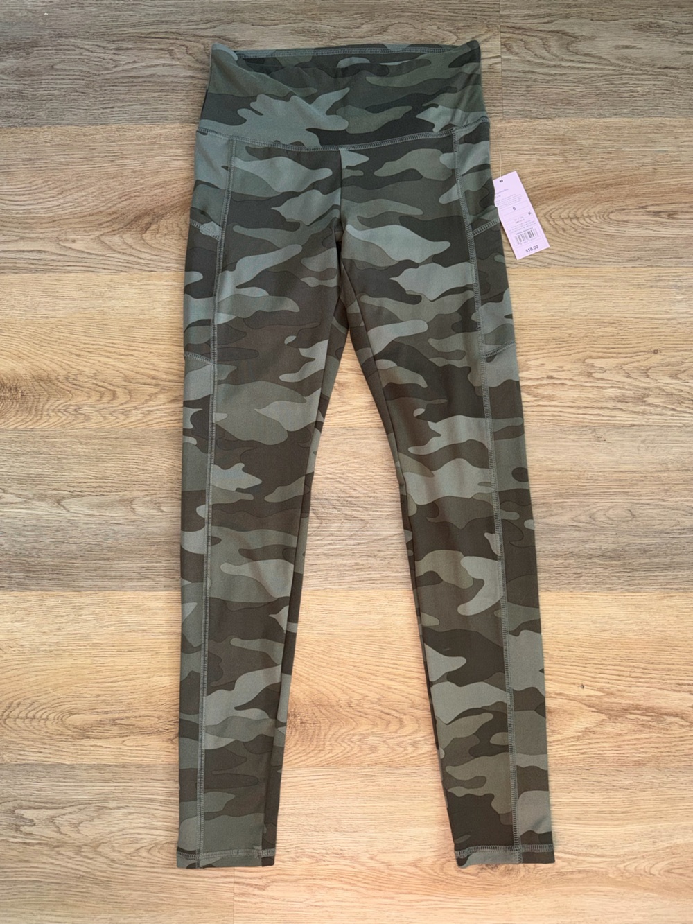 wild fable Women's Camo High-Waist Leggings - Olive Green